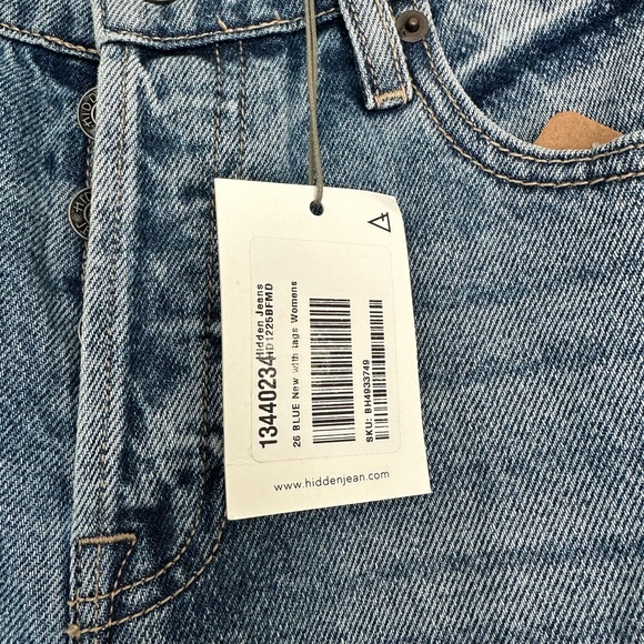 Hidden Jeans, Size 26 NWT - Picture 5 of 7